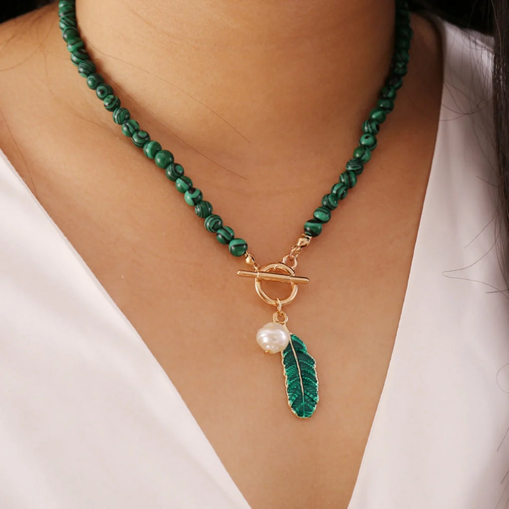 Emerald Spirit – Malachite Healing Necklace