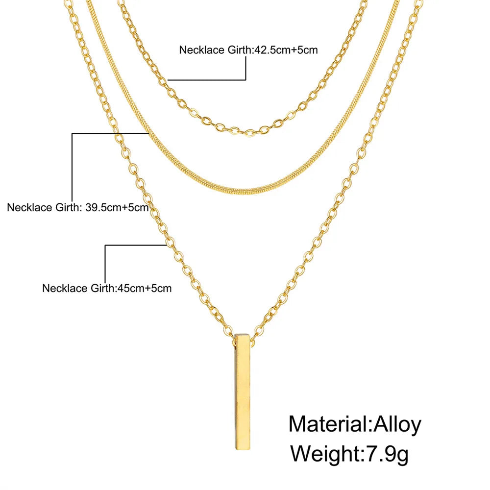 Golden Layered Elegance Necklace