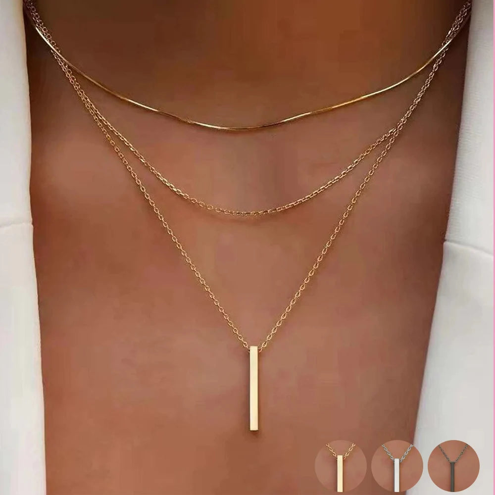Golden Layered Elegance Necklace